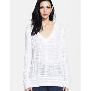 rag & bone Shana V Neck Long Sleeve Knit Sweater